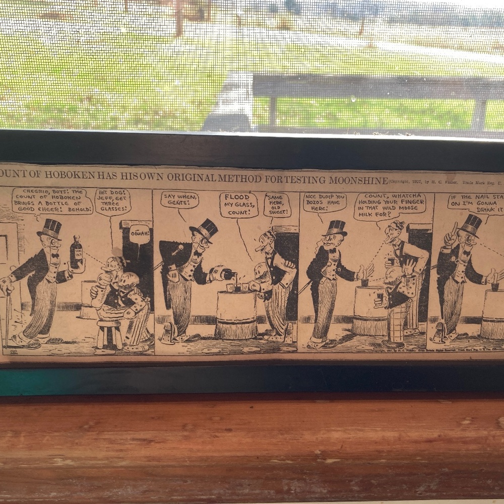 1927 Original method for testing moonshine comic